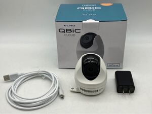 【美品/ELMO】 QBiC CLOUD CC-2L エルモ キュービック 防犯カメラ 通電確認済 箱付き 説明書付き 夜間撮影 