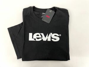 未使用■Levis リーバイス メンズ 半袖シャツ Tシャツ XL (XXL) ブラック ロゴ