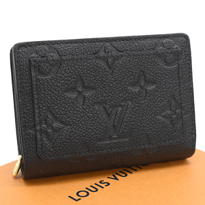 新品同様 ルイヴィトン ポルトフォイユクレア 財布 M80151 モノグラムアンプラント ブラック LOUIS VUITTON