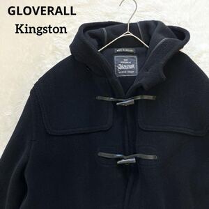 GLOVERALL Kingston グローバーオール キングストン ムーアブルック ダッフルコート ブラック 大きいサイズ 42 52 XL ヘリンボーン 黒 