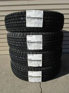 法人様 4本送料込み15,900～■ブリヂストンW300■145/80R12LT■2024年製■軽トラ軽バンエブリイキャリイNバンハイゼットアトレーサンバー