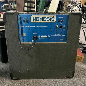 【音出し未確認品】200 Watt RMS FET Combo Amplifier NEMESIS◆アンプ/NC200 ベースアンプ 黒青色