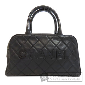 CHANEL シャネル マトラッセ シルバー金具 ハンドバッグ グレインド カーフスキン レディース 中古