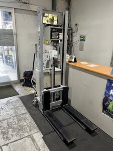 OPK(をくだ屋技研) パワーリフター Ｕ パワーリフターU 自走タイプ PL-U650-15 650Kg 爪寸法W120 D800 リフト 電動リフト 充電器付 稼働品