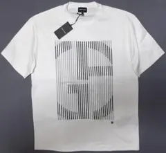 【新品・値下げ】ジョルジオアルマーニ　刺繍メンズ・半袖Tシャツ　52(XL相当)