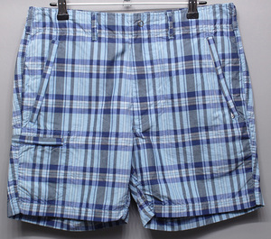 Engineered Garments エンジニアドガーメンツ Knockabout Shorts / ノックアバウトショーツ NYCO PLAID 未使用品 ブルー size XS