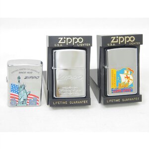 1円【一般中古】ZIPPO ジッポー/ジッポライター3点セット 火花確認済/78