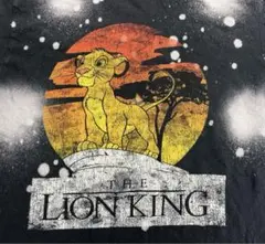 DISNEY LION KING シンバレインズシルエットスプラッターTシャツ