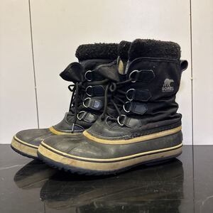 SOREL ソレル スノーブーツ パックナイロン クロ 中古 ジャンク 27cm/9インチ