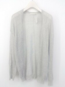 ◇ MOUSSY マウジー 長袖 ニット カーディガン サイズF グレー系 レディース P