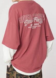 【新品未開封品】RODEO CROWNS WIDE BOWL ロデオクラウンズ　ロゴレイヤードL/S Tシャツ　Ｍサイズ