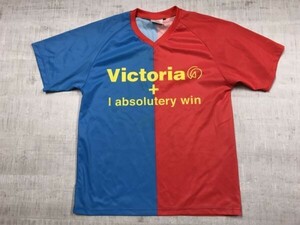 Printable Market製 victoria I absolutely win スポーツ 半袖ユニフォームTシャツ メンズ 日本製 バイカラー ポリエステル100% M 青/赤