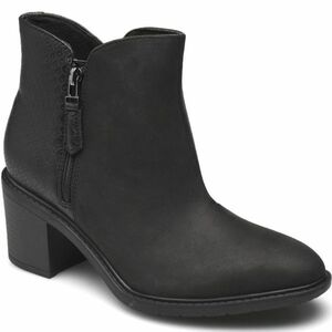 送料無料 Clarks 26cm ブーツ ジッパー チャンキー サイドゴア ブラック レザー 革 クロコ スニーカー パンプス ヒール AAA113