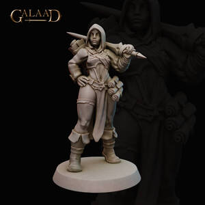 Galaad Miniatures Gaa-230101 Battle Mage 3Dプリントミニチュア