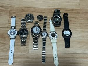 1円スタートCASIO OCEANUSソーラー電波腕時計 ジャンク品扱い 作動点検未確認 部品取り専用 G-SHOCK baby-G メンズ腕時計 オシアナス 