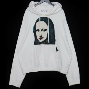 OFF-WHITE オーバーサイズモナリザプリントパーカー XL ホワイト OMBB037E20FLE009 オフホワイト oversize fit monaliza hoodie スウェット