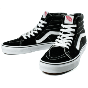 新品 VANS バンズ US アメリカ企画 スケートハイ SK8HI ハイカット 黒白 スニーカー レディース US6（24cm）