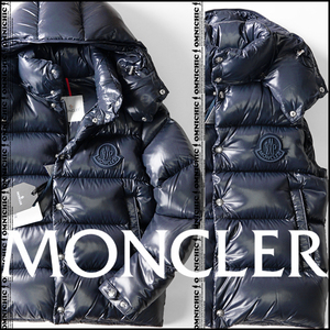 贅沢2WAY仕様のTARNOS■安心の国内正規品/新品【MONCLER】モンクレール/ベストに変身！上品な光沢ナイロンワッペンロゴダウンジャケット0/S