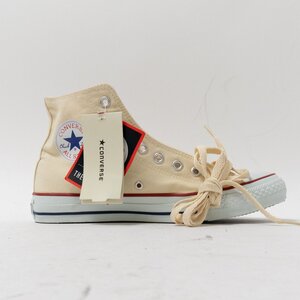 【1円スタート】 converse コンバース 1611 ALLSTAR オールスター ローカット スニーカー ミャンマー製 タグ付 未使用 ホワイト US8 26.5cm