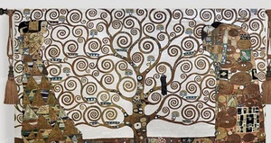 グスタフ・クリムト　生命の樹　タペストリー　置物壁掛け　西洋風壁掛けインテリア　ジャカード織り