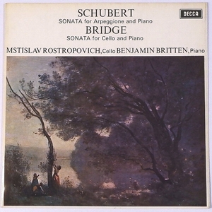 ★英SXL 6426★))) stereo ((( 極上美品 シューベルト アルペッジョーネ ロストロポーヴィチ Schubert Bridge Rostropovich 廃盤LP !!!