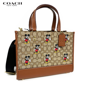 DISNEY X COACH ディズニー X コーチ レディース ショルダー トート バッグ デンプシー シグネチャー ミッキーマウス CM198 新作 新品