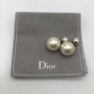 Christian Dior クリスチャン ディオール ピアス 2WAY フェイクパール ゴールド アクセサリー P1718