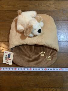 ★中古 足入れあったかクッション タグ付き 犬ぬいぐるみ 事務作業のお供に 寒い足元に★