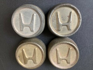 296【送料無料】希少当時物★ホンダ HONDA スチールホイール用 鉄チン用 純正 ホイールキャップ センターキャップ ハブキャップ 4個セット