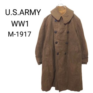 【U.S.ARMY】希少 WW1 M-1917 ウールオーバーコートA-2842