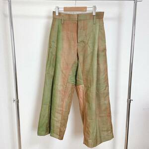 SHINYAKOZUKA シンヤコヅカ ワイドスラックス グラデーション OLD FASHIONED TROUSERS GREEN 2302SK59 