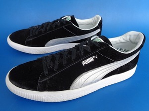 13760■PUMA SUEDE プーマ スエード 黒 銀 MADE IN JAPAN 日本製 27.5 375905-01