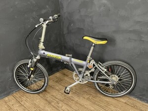 手渡し歓迎 DAHON JetStream 折り畳み自転車 20インチ 7足 グレー系 ホールディングバイク ダホン 難あり/511216