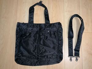 美品/完売品　PORTER タンカー 2WAY トートバッグ　ポーター ショルダー ナイロン ブラックTANKER BAG ショルダー