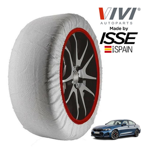 VIVI正規品 ISSE製造 BMW 3シリーズ 320d xDrive Mスポーツ 225/45R18 18インチ 4WD スノーソックス 布 タイヤ チェーン 非金属 スペイン