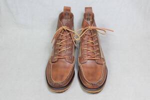 希少廃盤品 未使用RED WING レッドウィング ハンドメイドモカシンブーツ US7.5 USA製高級革靴 wabasha bootsオイルレザーvibramソール防水