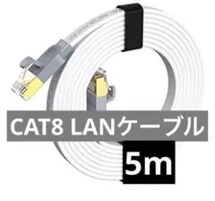 ✨匿名配送✨CAT8 LANケーブル 5m FLUKE検証ずみ 40Gbps