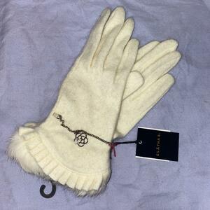 《新品》CLATHAS クレイサス おしゃれな手袋M、ホワイト