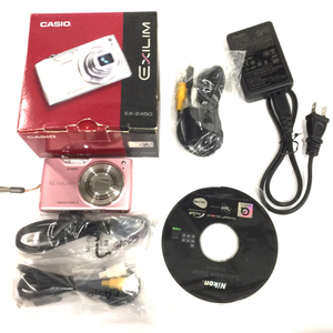 CASIO EXILIM EX-Z450 4.9-19.6mm 1:2.6-5.8 コンパクトデジタルカメラ 光学機器 QG014-29