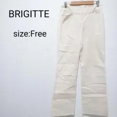 ブリジット　パンツ　ストレート　スラックス　カジュアル　コットン　ストレッチ