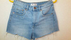 ★H&M★Ladies short Pants Size6 エイチアンドエム レディース ショートパンツジーンズ サイズEUR36　USED IN JAPAN　ジーパン