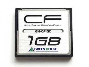 ☆美品☆ CFカード 1GB グリーンハウス GREEN HOUSE GH-CF1GC コンパクトフラッシュ CompactFlash Card