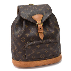 ルイヴィトン モンスリMM リュック バックパック M51136 モノグラム ブラウン LOUIS VUITTON Montsouris MM