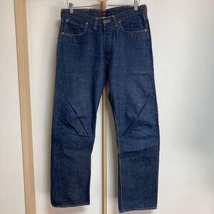 【美品】Lee リー 101B 3101 ビンテージ復刻 センター赤タグ COWBOY カウボーイ デニムパンツ ジーンズ インディゴ W33 日本製 濃紺