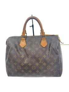 LOUIS VUITTON◆1)スピーディ30_モノグラム・キャンバス_BRW/PVC/BRW//