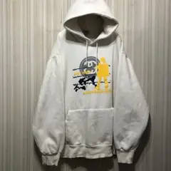 90s USA製 STUSSY ステューシー スウェットパーカー 白