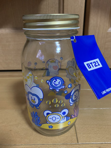 即決　BTS 防弾少年団 BT21公式グッズ　ボトルのみ　瓶　 LINEフレンズ ゼリー無し　ボトルのみの為特価！　ビン　全長約17センチ