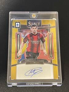 Christian Pulisic（クリスチャン・プリシッチ）【2023-24 Panini Select SeerieA】Gold Auto #/10 | AC Milan ACミラン