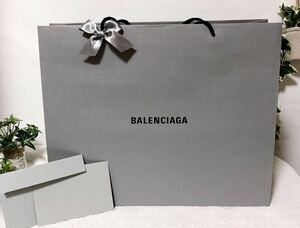 バレンシアガ「BALENCIAGA」ショッパー (3981) 正規品 付属品 ブランド紙袋 ショップ袋 45×36×16cm バッグ用 大きめ 折らずに発送