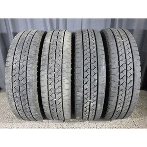 ブリジストン BLIZZAK VL1 195/80R15 107/105L LT 4本SET◎2019/20年製8分山スタッドレス◎中古 2本の溝に若干のシワあり◎旭川手渡し可